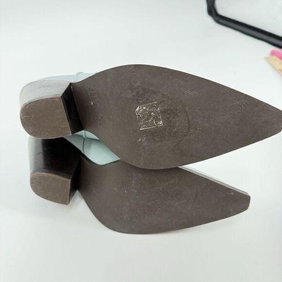 Toral Western Cowboy Blue Camel Leather Boho Festival Boots Party Coastal 36 US6 - Picture 8 of 12